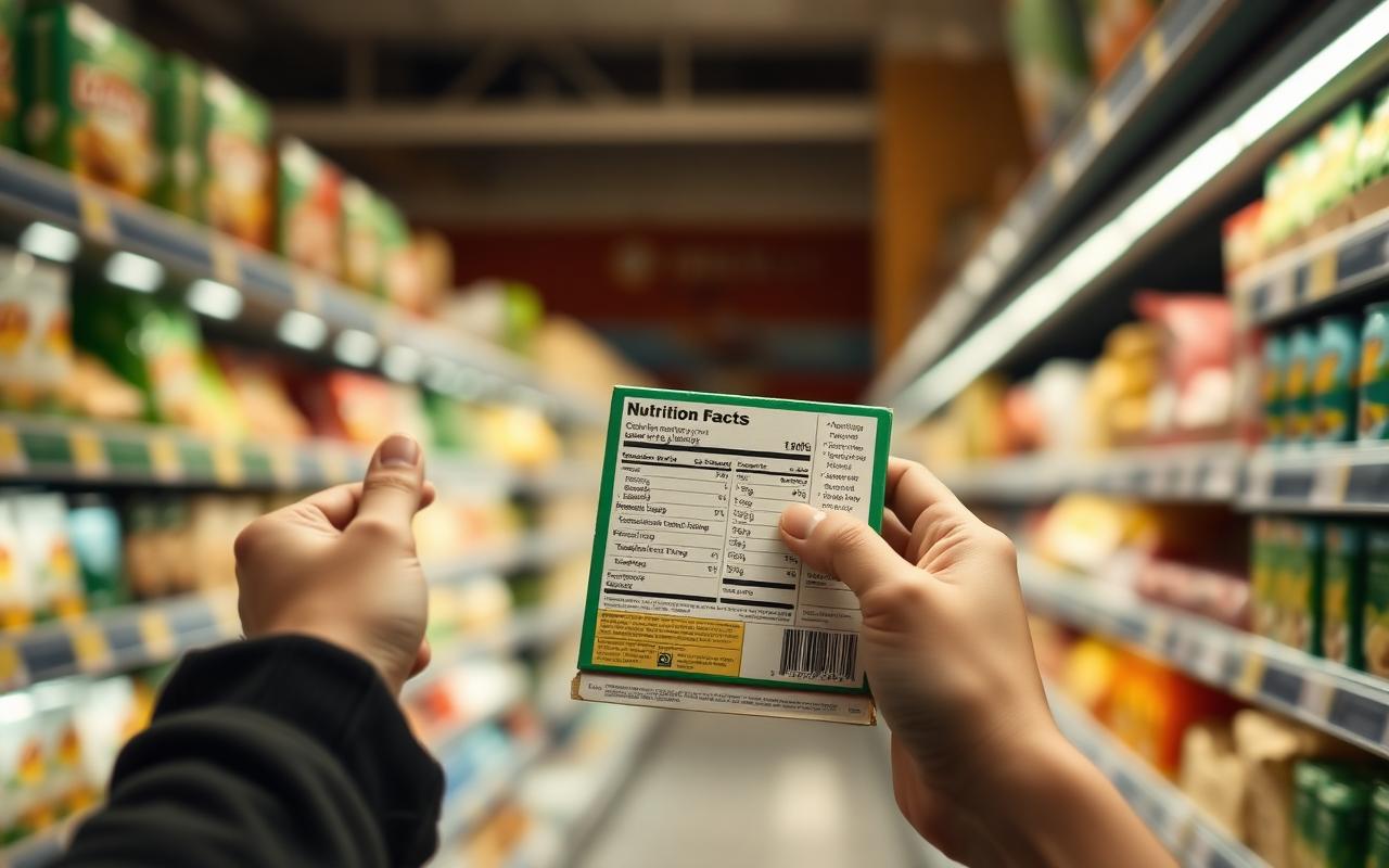 Close-up of a Nutrition Facts label highlighting the sodium content and percent daily value